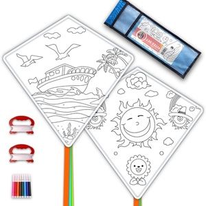 New DIY Kites for Kids White Diamond Kite Kits